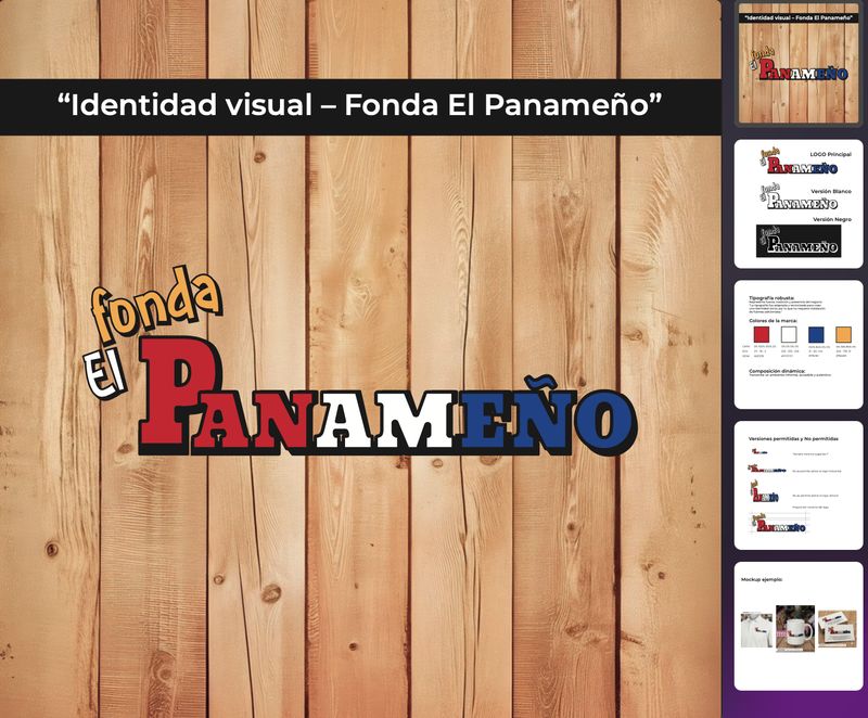 Identidad Visual Fonda El Panameño