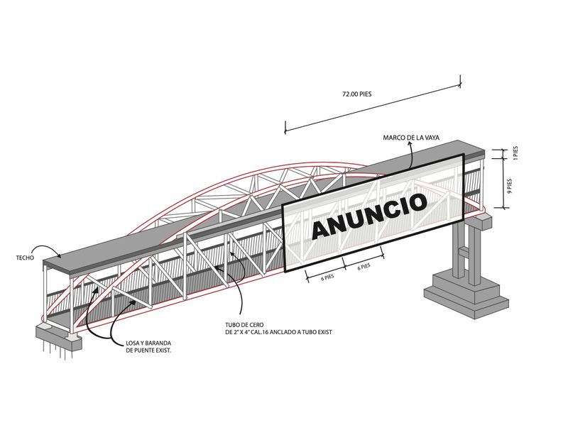Vectorización de Estructura de Valla Publicitaria (Fase 2)