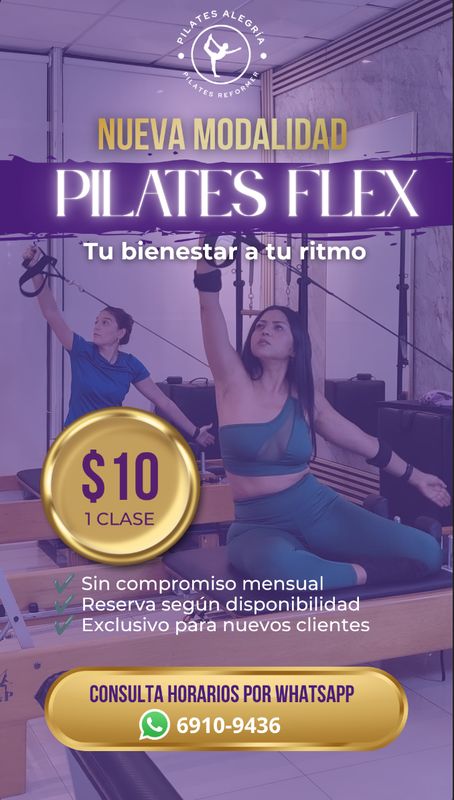 Campaña Redes Sociales Pilates Alegría (Set 3)